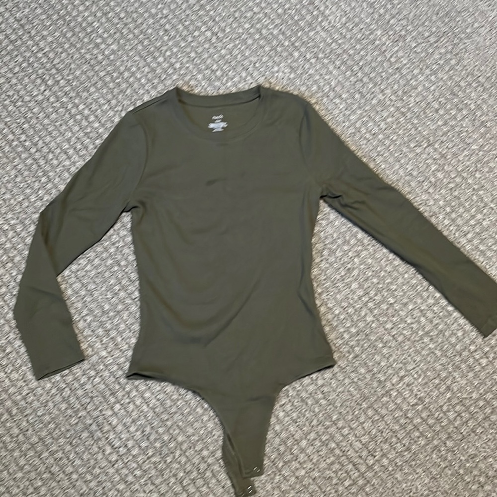 nuuds ribbed long sleeve bodysuit